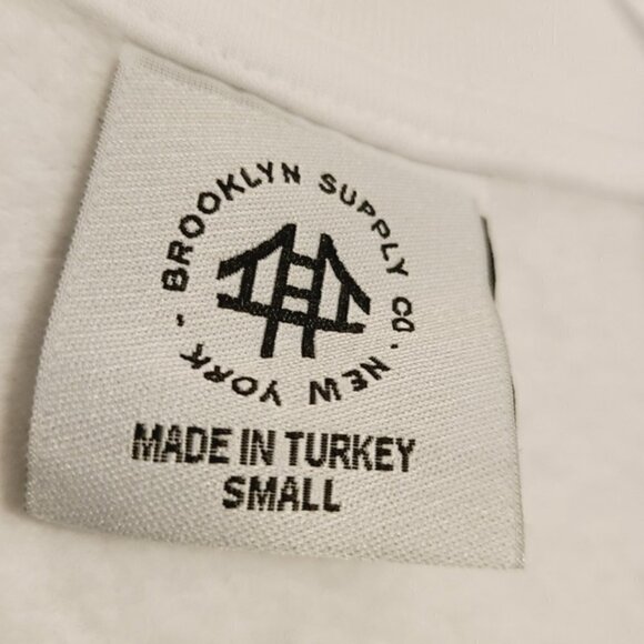 Brooklyn Supply Co. | Men's Retro White Quarter Zip Pullover (Size Small) - Picture 2 of 16
